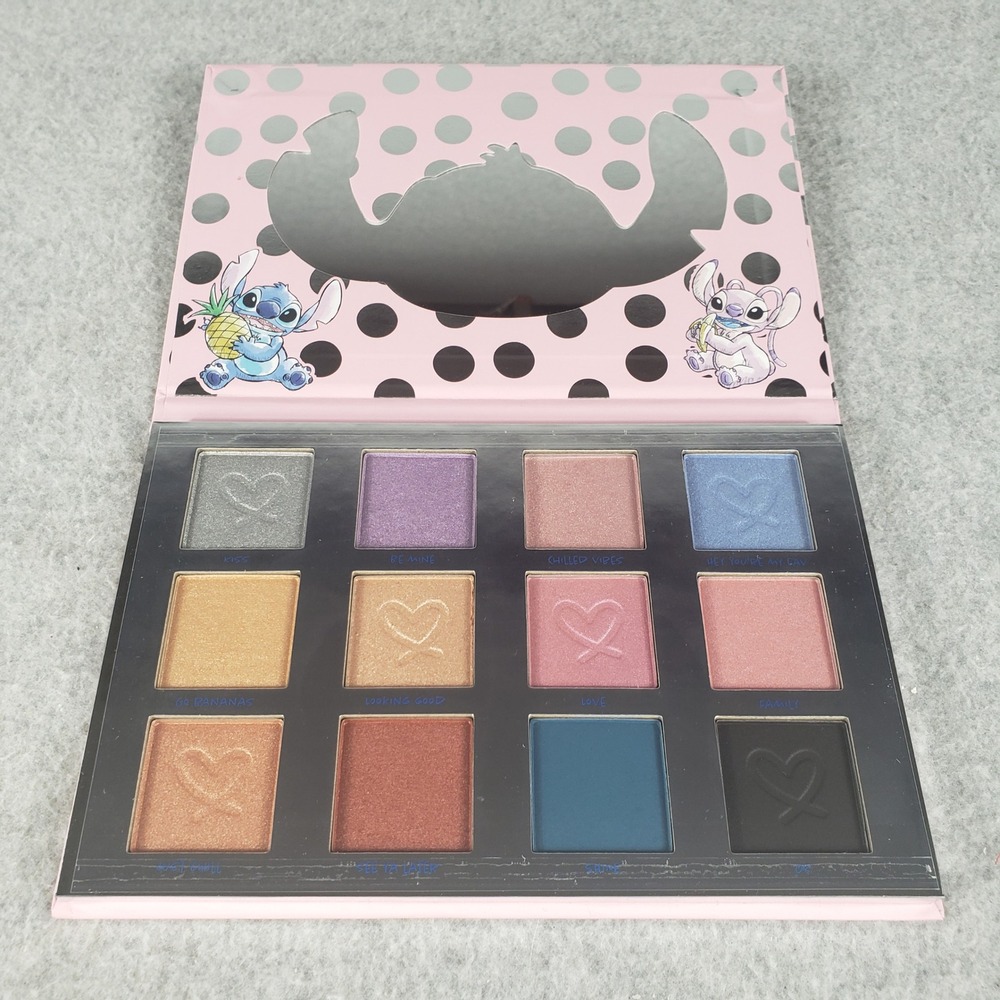 Disney Stitch Makeup Set Taste Beauty Eyeshadow Palette & 2pc Molded Lip Balms - Picture 2 of 7